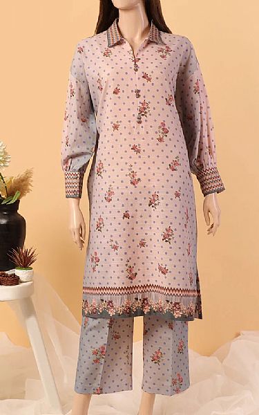 Saya Tea Pink Khaddar Suit 2 Pcs Pakistani Winter Dresses in USA