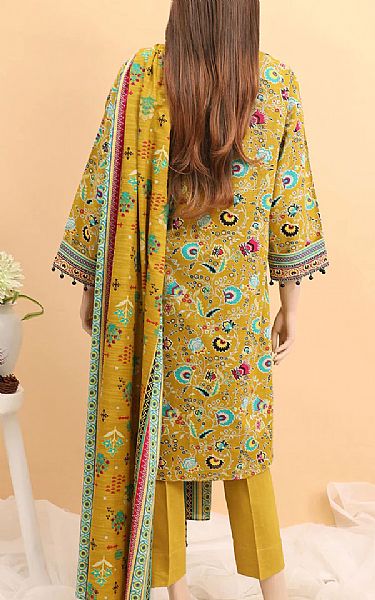 Saya Mustard Khaddar Suit | Pakistani Winter Dresses- Image 2