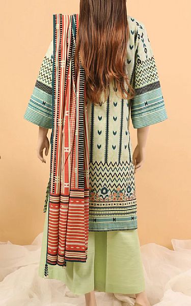 Saya Light Green Khaddar Suit | Pakistani Winter Dresses- Image 2