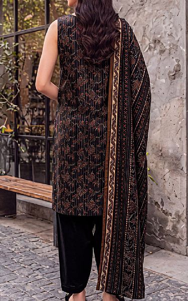 Saya Black Khaddar Suit | Pakistani Winter Dresses in USA- Image 2