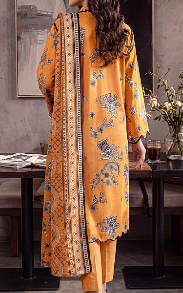 Saya Faded Orange Khaddar Suit | Pakistani Winter Dresses in USA- Image 2