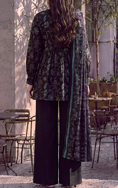 Saya Black Khaddar Suit | Pakistani Winter Dresses in USA- Image 2