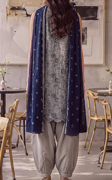 Saya Grey Khaddar Suit | Pakistani Winter Dresses in USA- Image 2