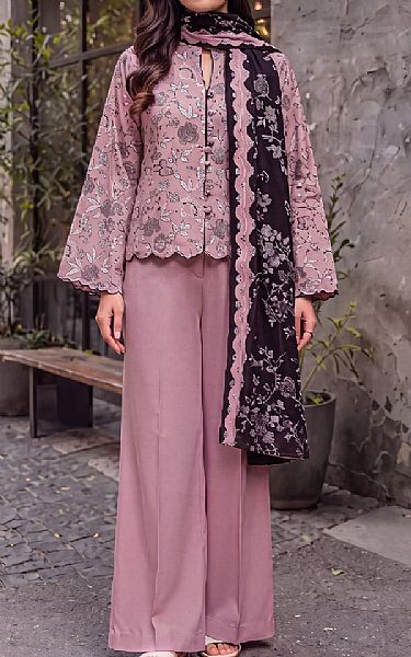 Saya Mauve Khaddar Suit | Pakistani Winter Dresses in USA- Image 1