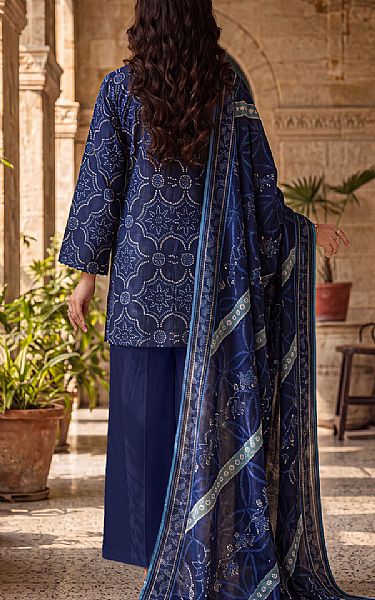 Saya Blue Khaddar Suit | Pakistani Winter Dresses in USA- Image 2