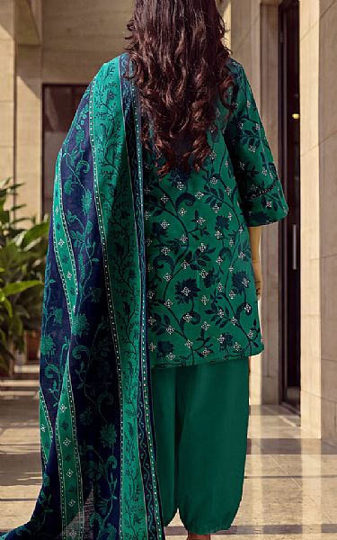 Saya Emerald Green Khaddar Suit | Pakistani Winter Dresses in USA- Image 2