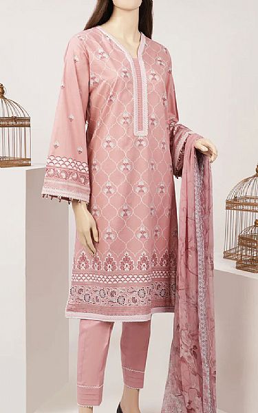 Saya Tea Pink Lawn Suit | Pakistani Dresses in USA- Image 1