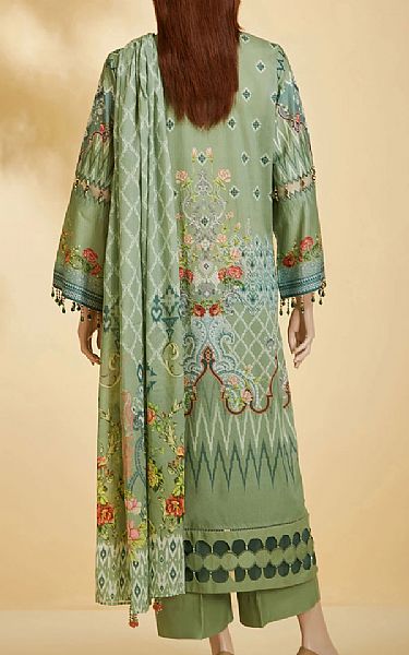 Saya Asparagus Green Lawn Suit | Pakistani Dresses in USA- Image 2