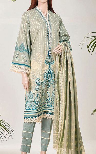 Saya Ash White Lawn Suit | Pakistani Dresses in USA- Image 1