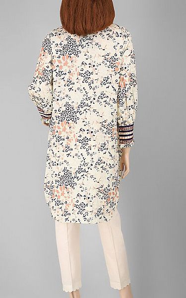 Saya Off-white Lawn Kurti | Pakistani Dresses in USA- Image 2