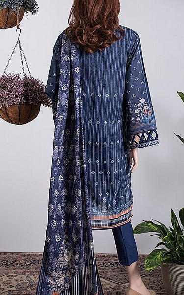Saya Indigo Blue Lawn Suit (2 Pcs) | Pakistani Dresses in USA- Image 2