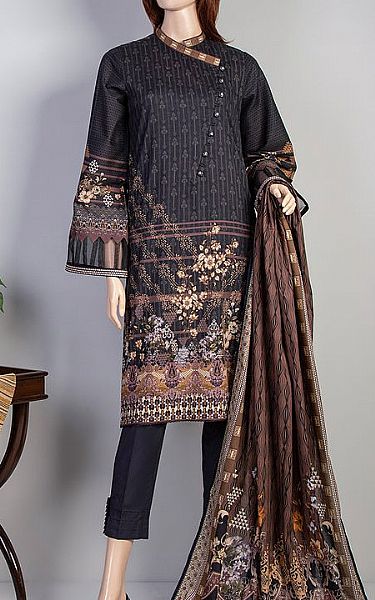 Saya Black Lawn Suit (2 Pcs) | Pakistani Dresses in USA- Image 1