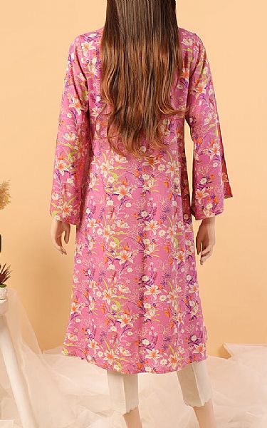 Saya Hot Pink Linen Kurti | Pakistani Winter Dresses- Image 2