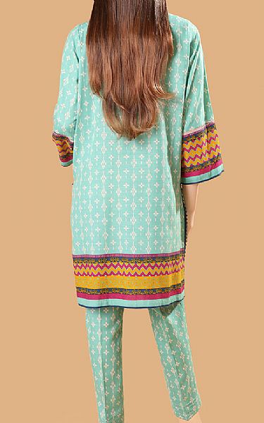 Saya Mint Green Khaddar Suit (2 Pcs) | Pakistani Winter Dresses- Image 2