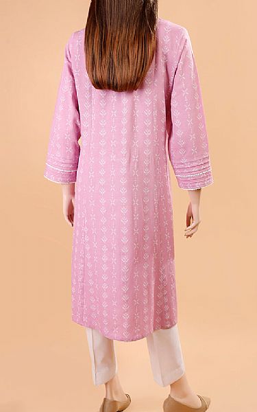 Saya Carnation Pink Khaddar Kurti | Pakistani Winter Dresses- Image 2
