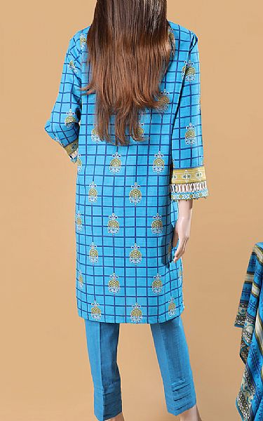 Saya Turquoise Khaddar Kurti | Pakistani Winter Dresses- Image 2