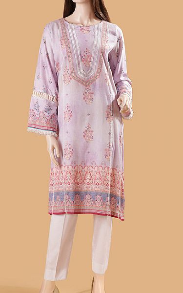 Saya Baby Pink Marina Kurti | Pakistani Winter Dresses- Image 1