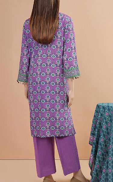 Saya Amethyst Purple Khaddar Suit | Pakistani Winter Dresses- Image 2