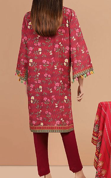 Saya Auburn Red Khaddar Suit | Pakistani Winter Dresses- Image 2
