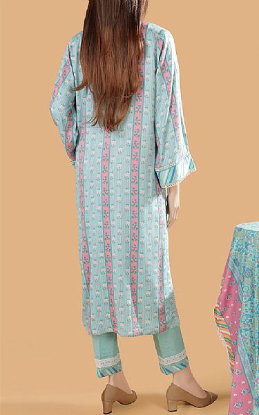 Saya Sky Blue Marina Suit | Pakistani Winter Dresses- Image 2