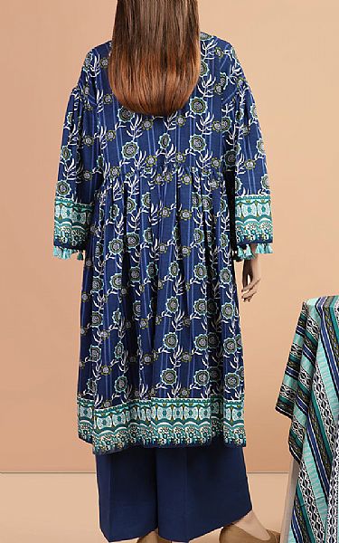 Saya Midnight Blue Marina Suit | Pakistani Winter Dresses- Image 2