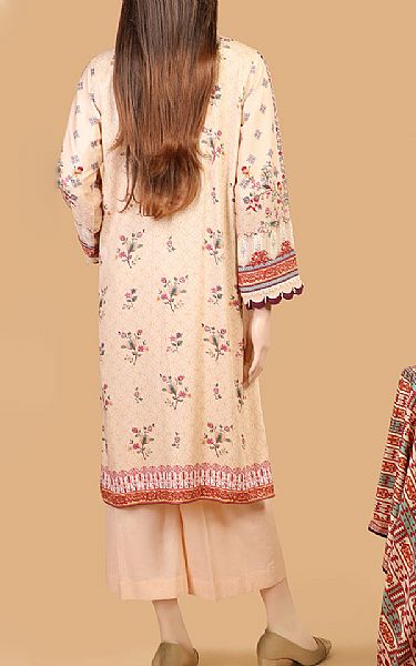 Saya Ivory Cottel Suit | Pakistani Winter Dresses- Image 2