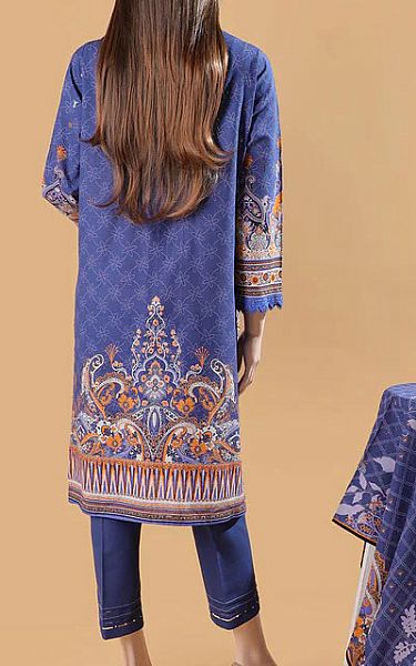 Saya Iris Purple Khaddar Suit | Pakistani Winter Dresses- Image 2