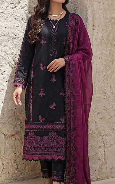 Saya Black Cambric Suit | Pakistani Lawn Dress in USA- Image 1