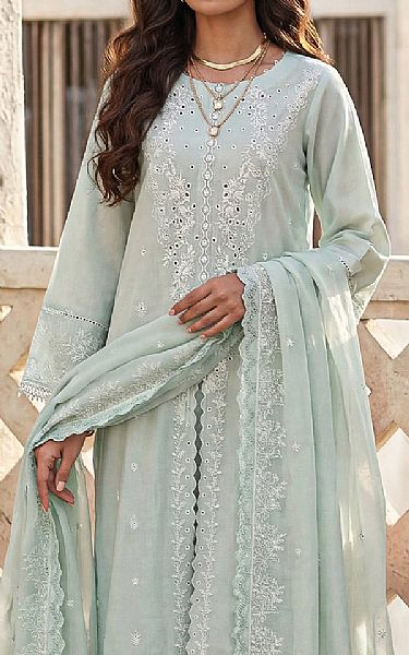 Saya Summer Green Cambric Suit | Pakistani Lawn Dress in USA- Image 2