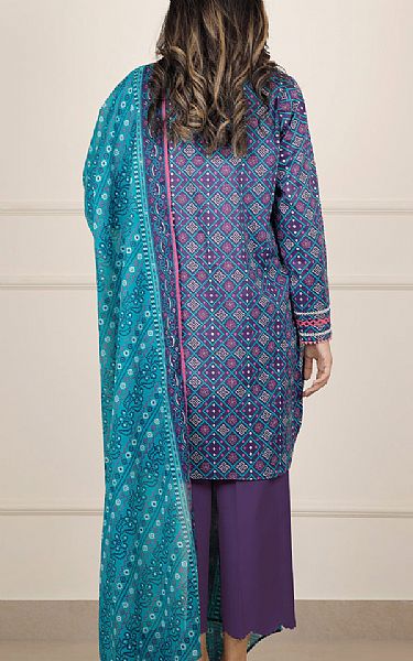 Saya Purple Lawn Suit | Pakistani Lawn Dress in USA- Image 2
