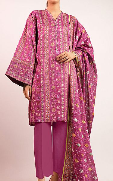 Saya Raspberry Pink Lawn Suit | Pakistani Lawn Dress in USA- Image 1