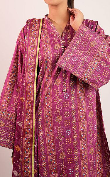 Saya Raspberry Pink Lawn Suit | Pakistani Lawn Dress in USA- Image 2