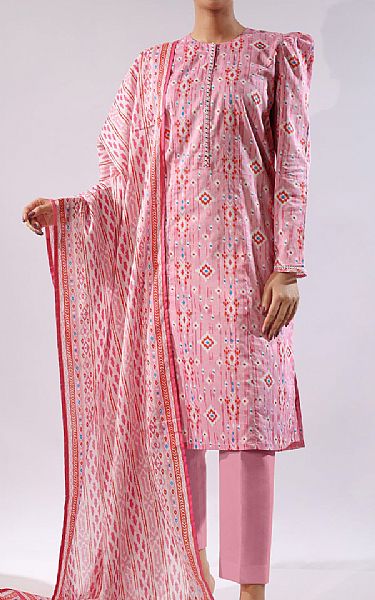 Saya Baby Pink Lawn Suit | Pakistani Lawn Dress in USA- Image 1