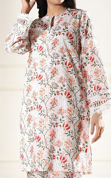 Saya Off White Lawn Suit (2 pcs) | Pakistani Lawn Dress in USA- Image 2