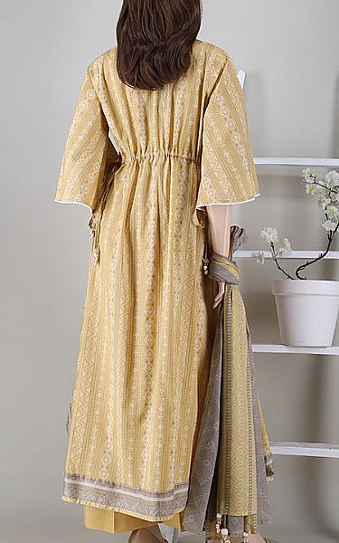 Saya Sand Gold Cambric Suit | Pakistani Dresses in USA- Image 2