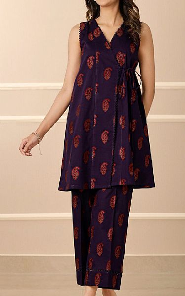 Saya Deep Purple Jacquard Suit (2 pcs) | Pakistani Lawn Dress in USA- Image 1
