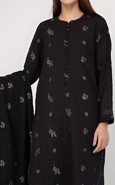 black dress design lawn Black Embroidered Lawn dress | Eid Lawn Collection