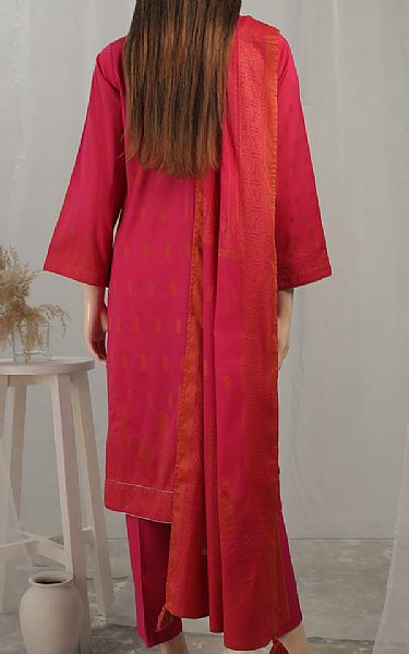 Saya Crimson Jacquard Suit | Pakistani Lawn Suits- Image 2