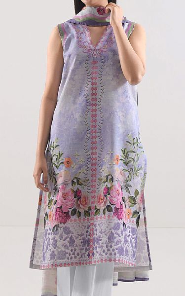 Saya Lavender Khaddar Suit | Pakistani Winter Dresses in USA- Image 2