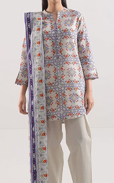 Saya Off White Khaddar Suit | Pakistani Winter Dresses in USA- Image 2