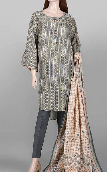Saya Grey Khaddar Suit (2 Pcs) | Pakistani Dresses in USA- Image 1