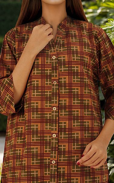 Saya Bronze Khaddar Suit (2 Pcs) | Pakistani Winter Dresses in USA- Image 2