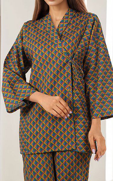 Saya Olive/Brown Khaddar Suit (2 Pcs) | Pakistani Winter Dresses in USA- Image 2