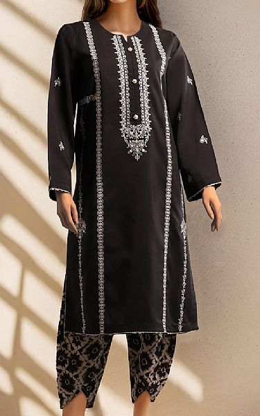 Saya Black Cotton Suit (2 Pcs) | Pakistani Lawn Dress in USA- Image 1