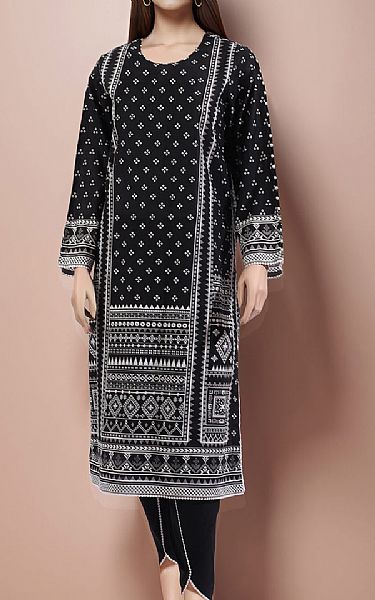 Saya Black Cotton Suit (2 Pcs) | Pakistani Lawn Dress in USA- Image 1