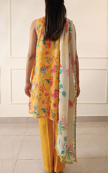 Saya Mustard Lawn Suit | Pakistani Lawn Dress in USA- Image 2