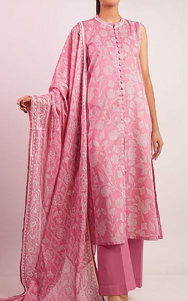 Saya Pink Lawn Suit | Pakistani Lawn Dress in USA- Image 1