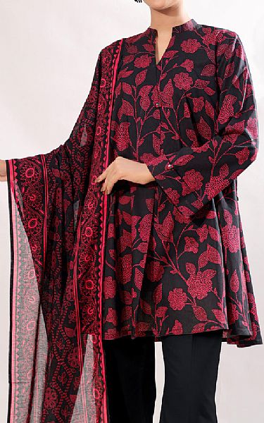 Saya Black/Pink Lawn Suit | Pakistani Lawn Dress in USA- Image 2