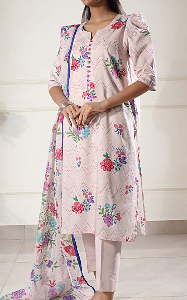 Saya Pale Pink Lawn Suit | Pakistani Lawn Dress in USA- Image 1