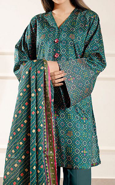 Saya Green Lawn Suit | Pakistani Lawn Dress in USA- Image 2